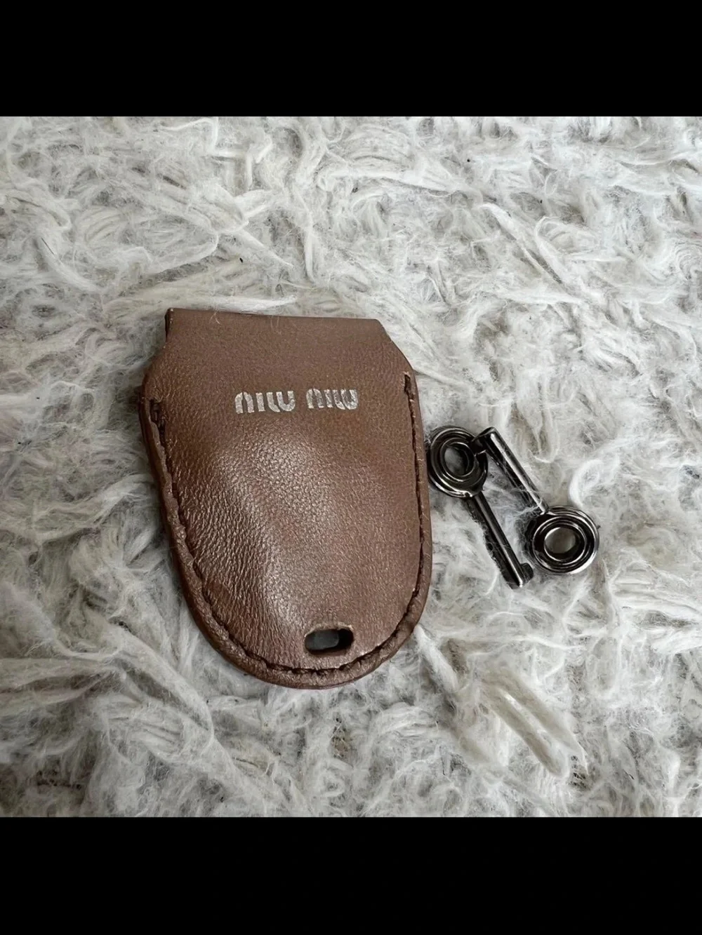 Miu Miu Quilted Leather Shoulder Bag in Taupe